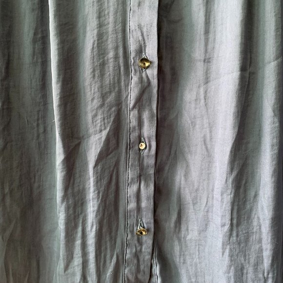 ECOTE Lavender Blue Silky Blouse (S) - Picture 3 of 3